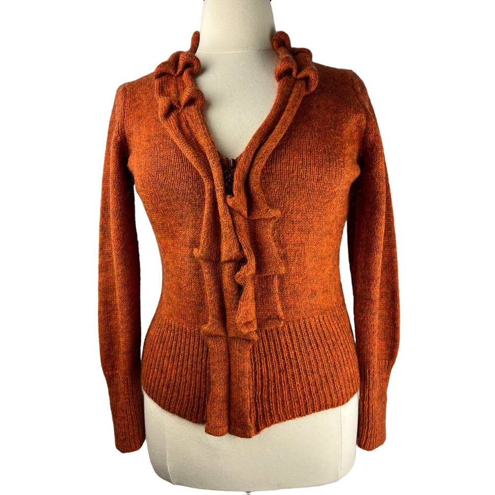 VTG  Grandma Hand Knit VICTORIA Italian Cardigan Sweater, Women's  Small/Med